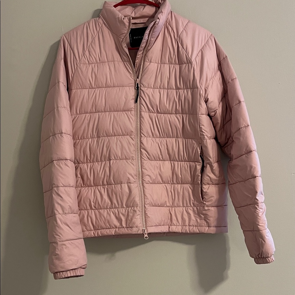 Everlane Light Pink Puffer Jacket